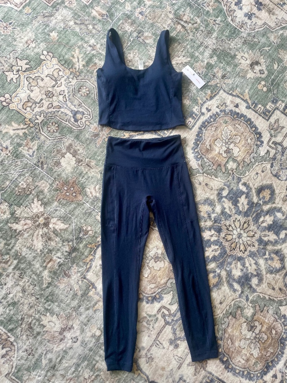 Yogalicious Navy Blue Set Never Worn Size S
